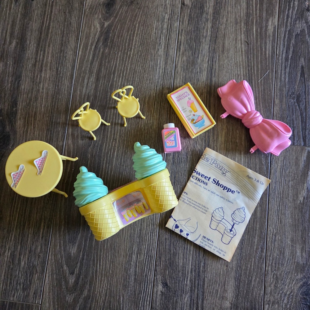 Vintage My Little Pony Satin Slipper Sweet Shoppe‎ G1 Playset Accessories